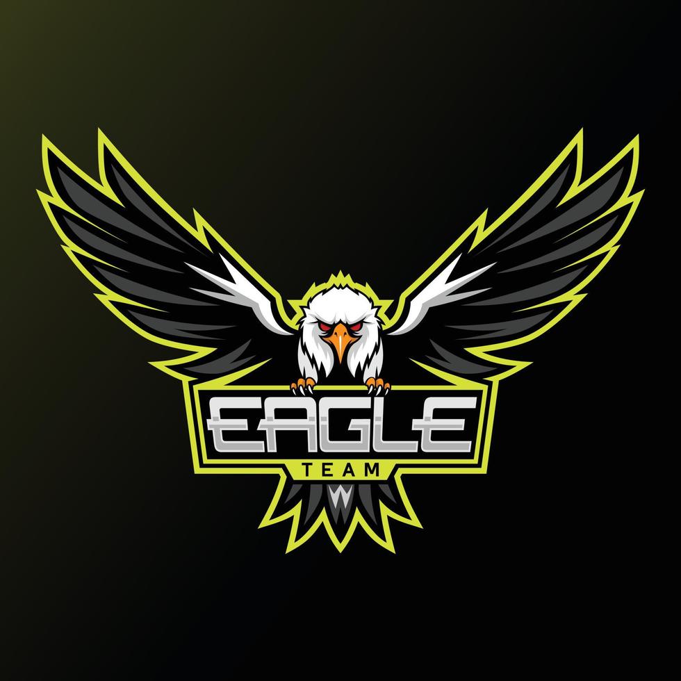 Eagle Mascot Logo Sport Team vector illustration.