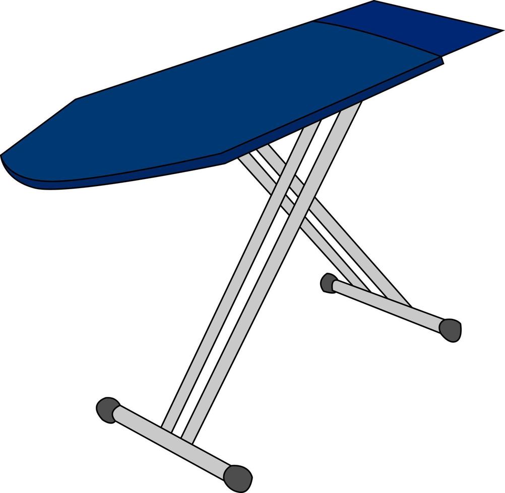 Ironing board, illustration, vector on white background.