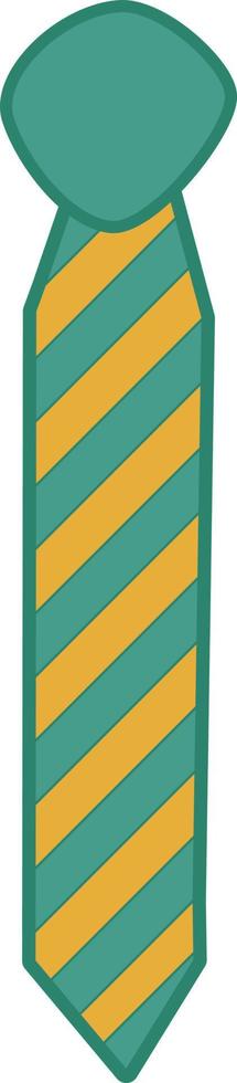 Man tie on stripes, illustration, vector, on a white background. vector