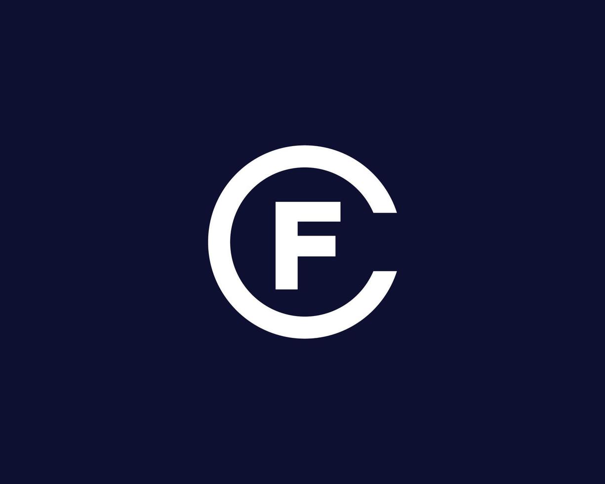FC CF Logo design vector template