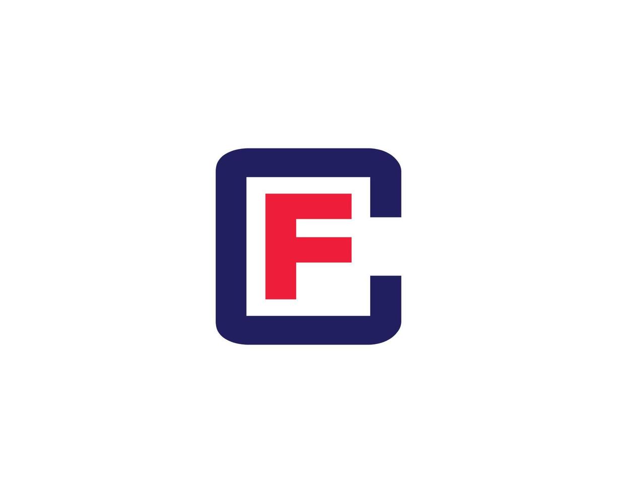 FC CF Logo design vector template