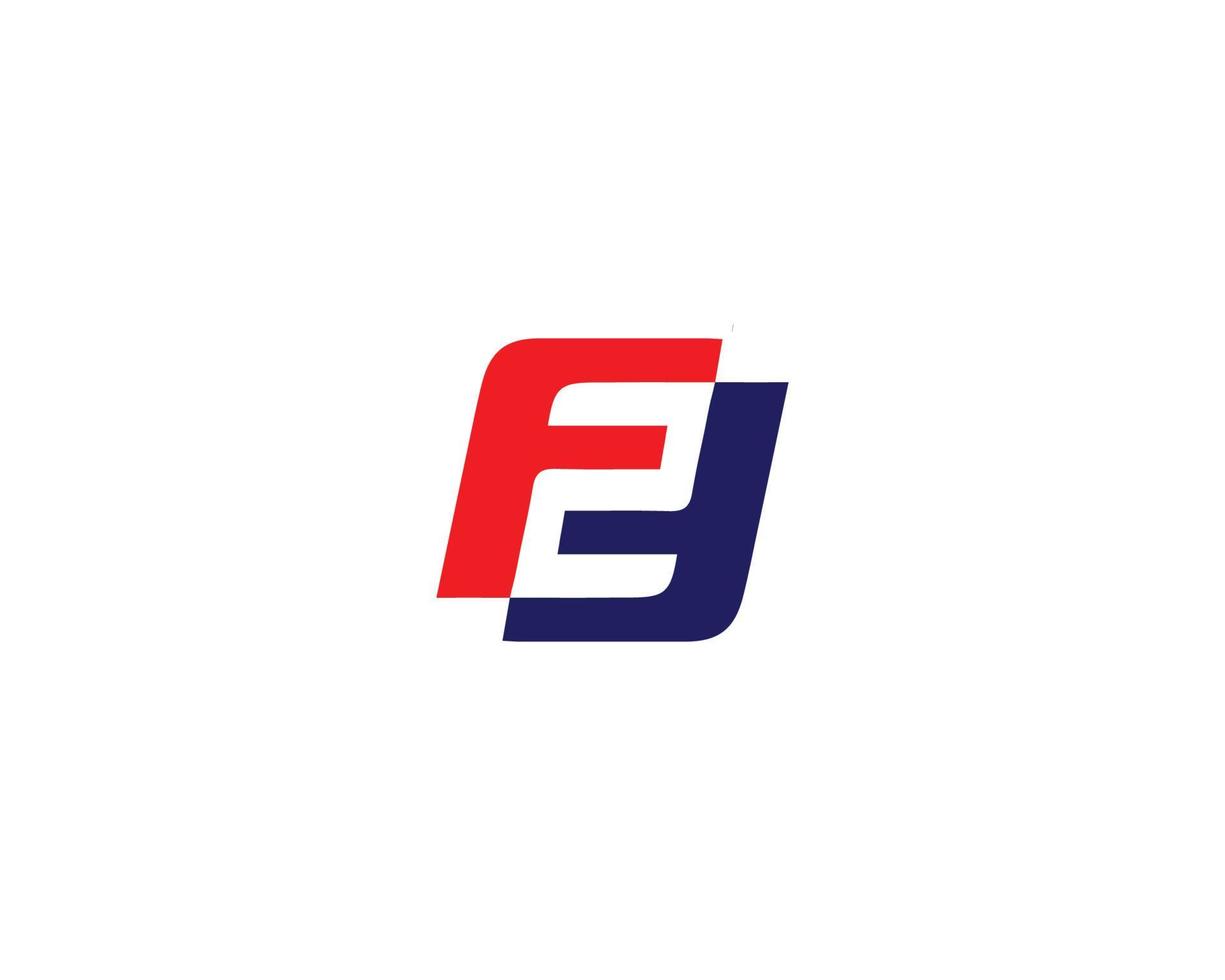 FF Logo design vector template