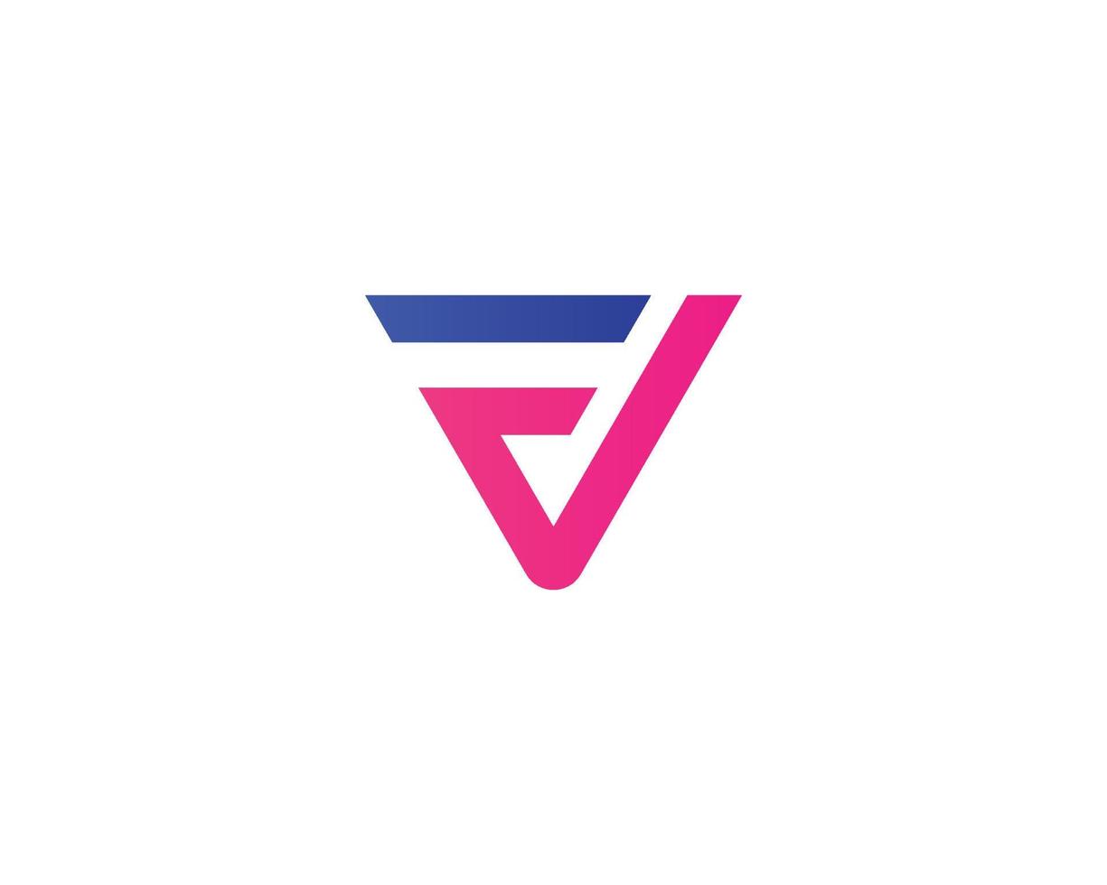 FD DF logo design vector template