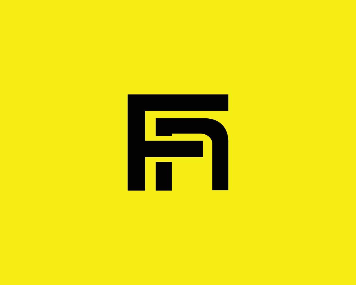 plantilla de vector de diseño de logotipo fn nf