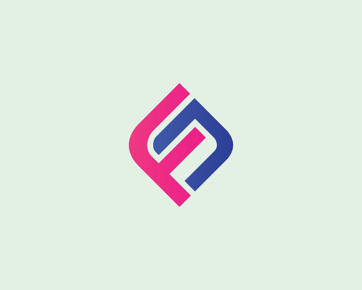 FN NF Logo design vector template