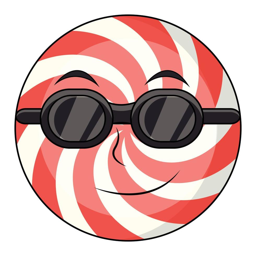 Caramelos de goma de dibujos animados divertidos ilustración vectorial vector