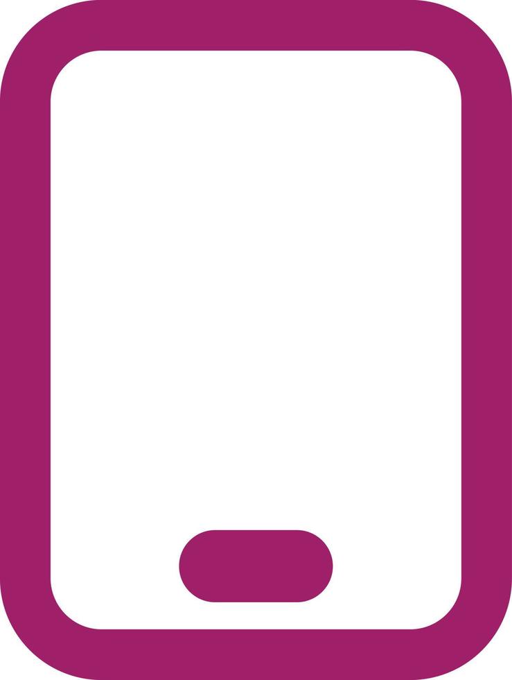 Pink smartphone, illustration, vector on a white background.