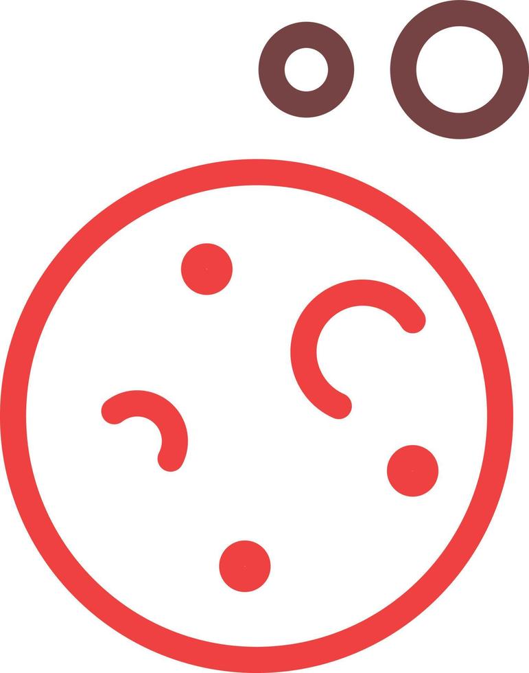 Space red planet, illustration, vector, on a white background. vector