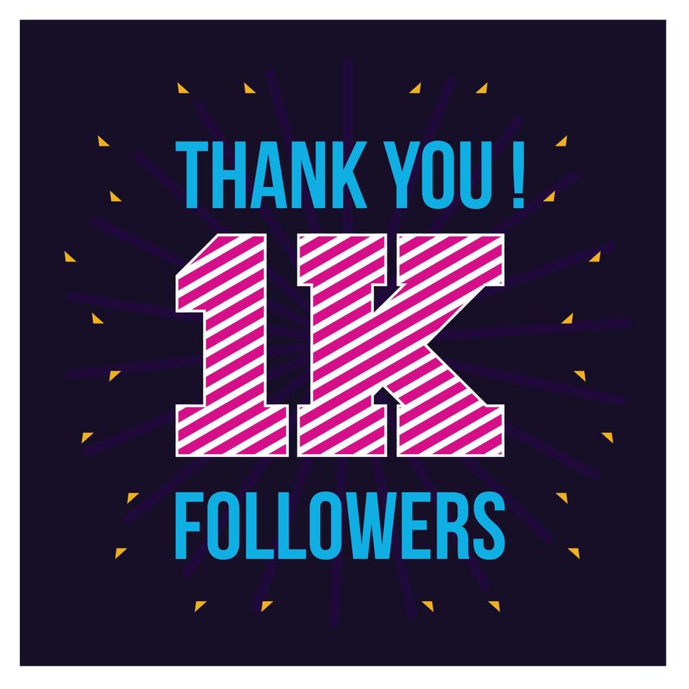 Celebrating the events subscribers. Thank you 50K followers. Thanks followers Poster template for Social Networks. large number of subscribers. Vector illustration