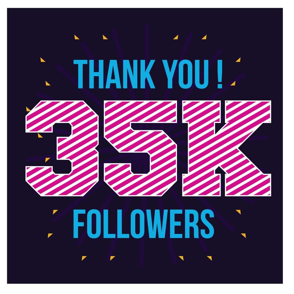 Celebrating the events subscribers. Thank you 50K followers. Thanks followers Poster template for Social Networks. large number of subscribers. Vector illustration