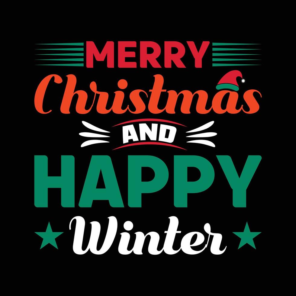 New Christmas T-shirt Design vector