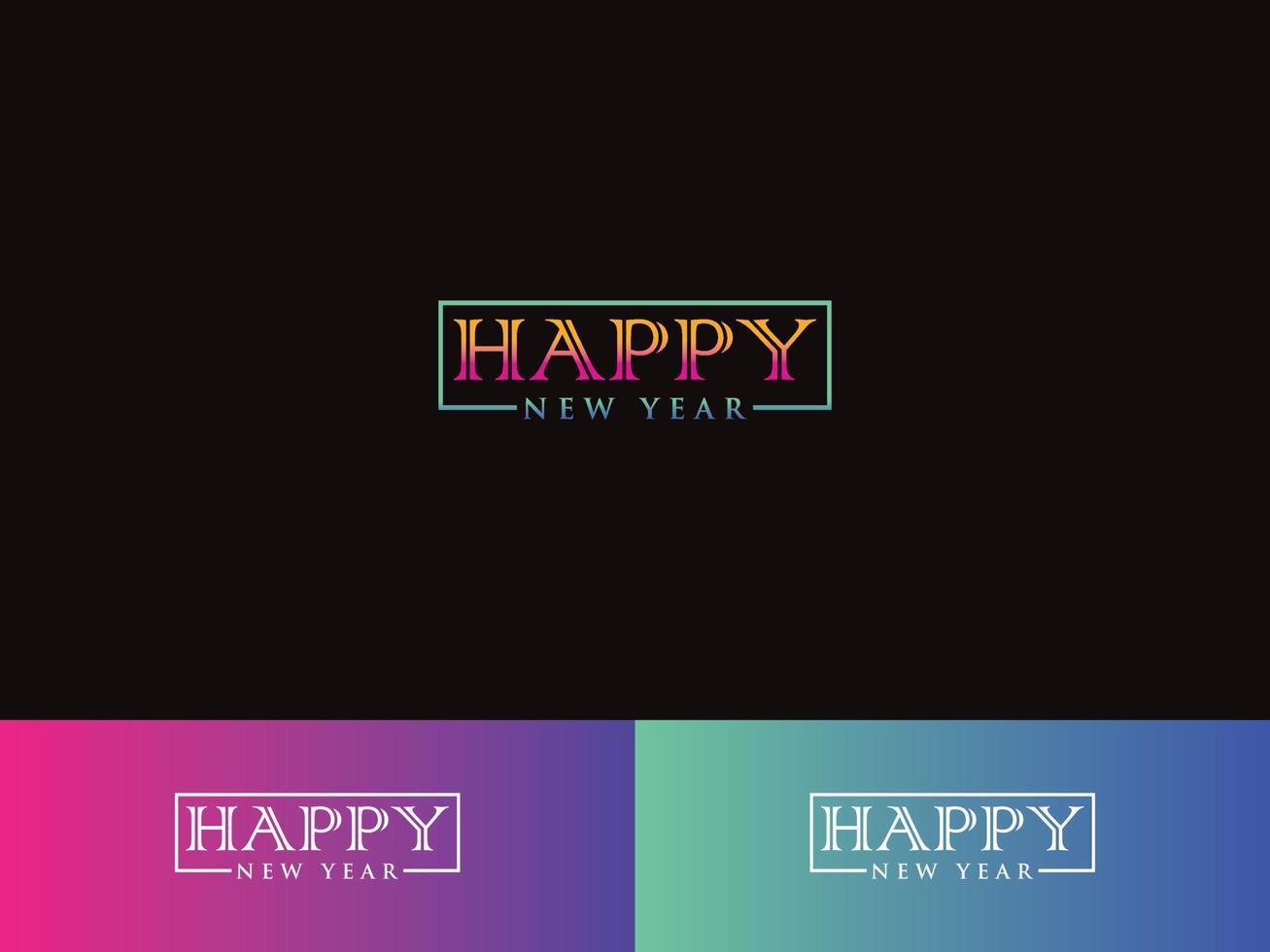 Happy New Year, New Years Logo Banner, Poster, Business Event or all kind of use vector