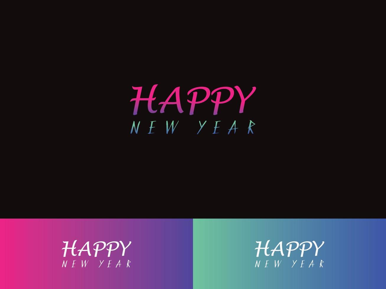Happy New Year, New Years Logo Banner, Poster, Business Event or all kind of use vector