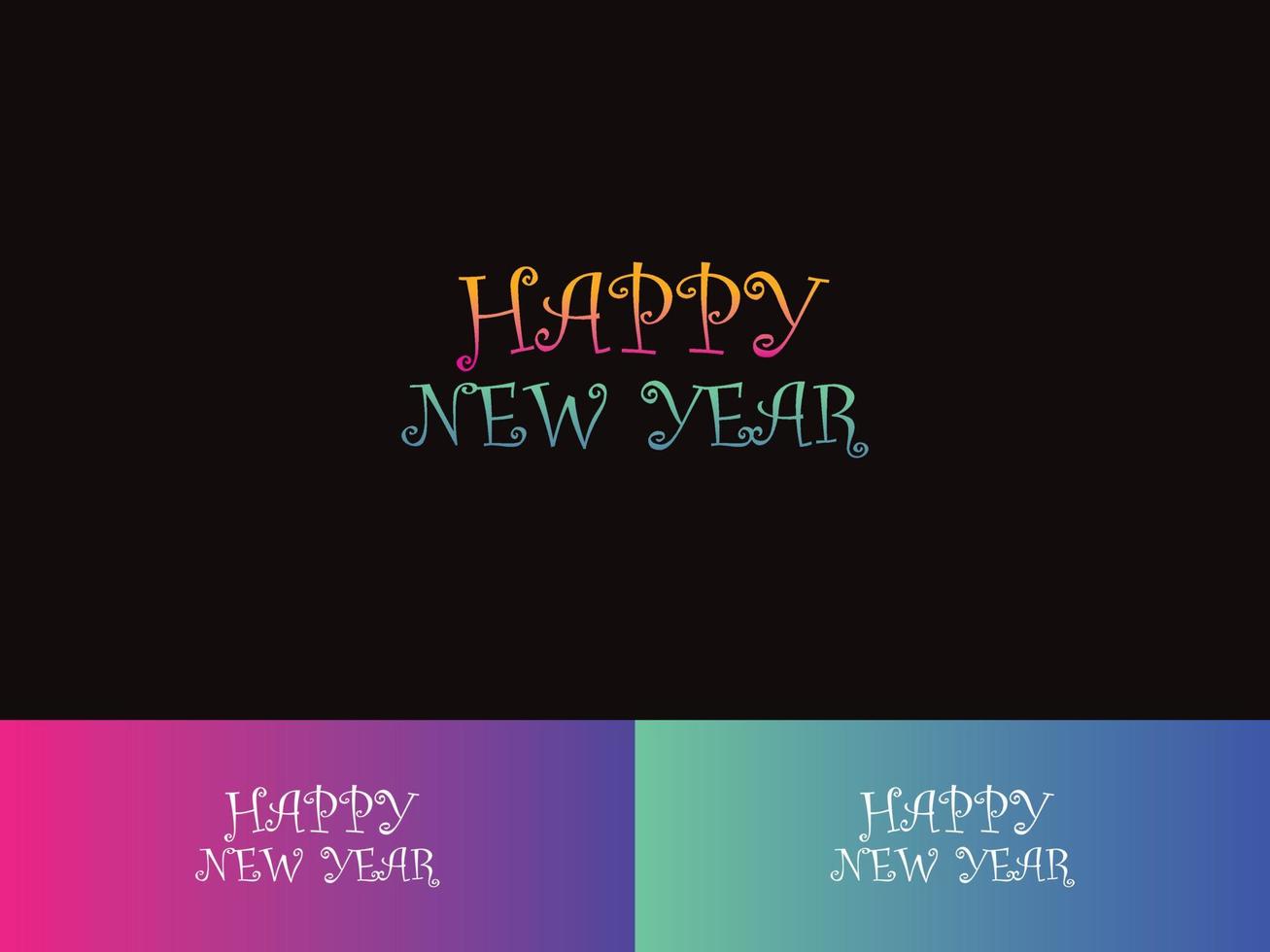 Happy New Year, New Years Logo Banner, Poster, Business Event or all kind of use vector