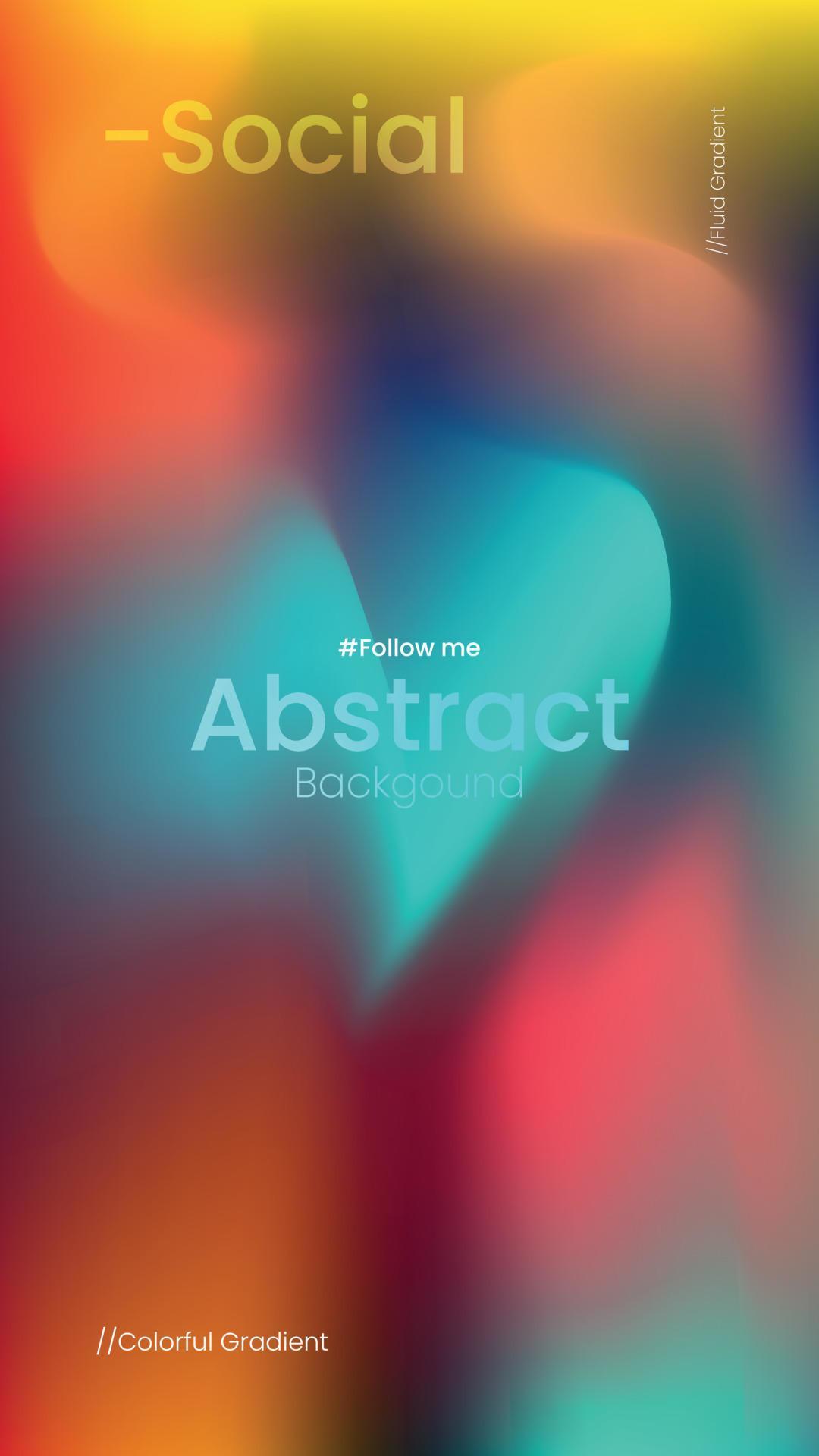 Colorful liquid with Social Media Background 13713794 Vector Art at