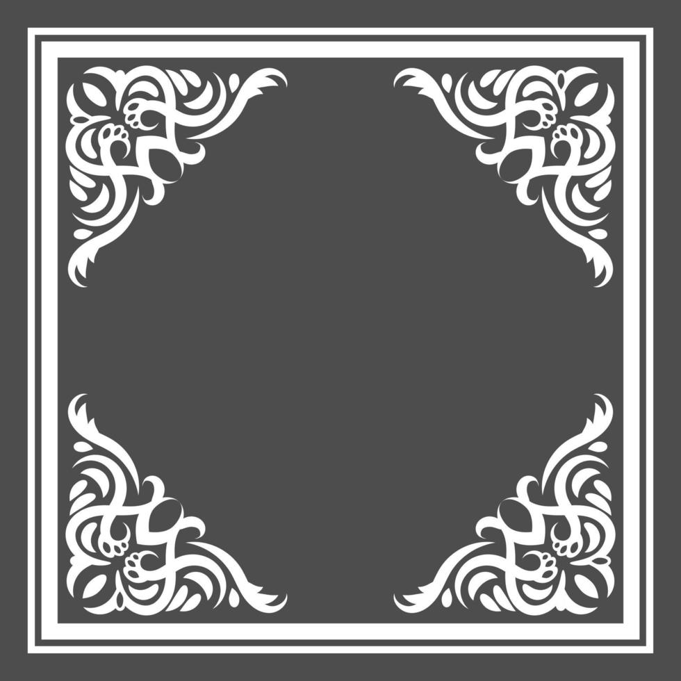 Decorative frame with corners. - Vector. vector