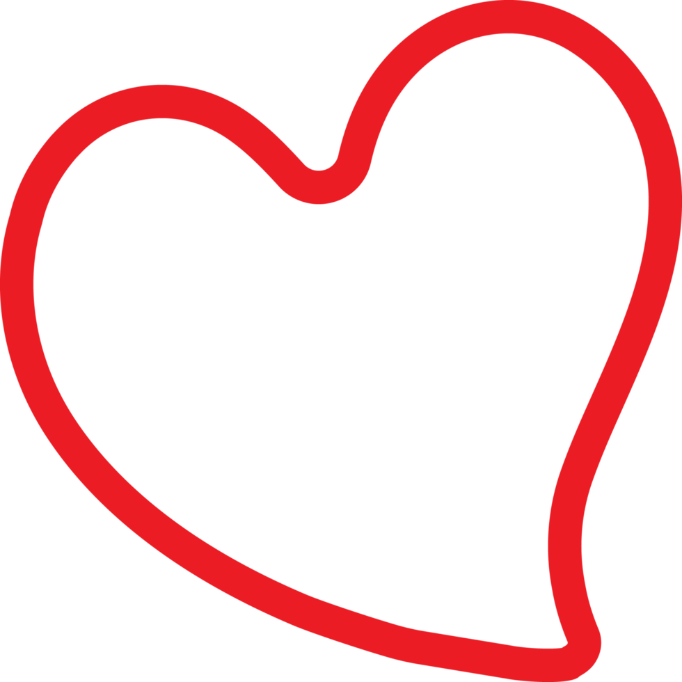 Minimal simple Cute Heart png