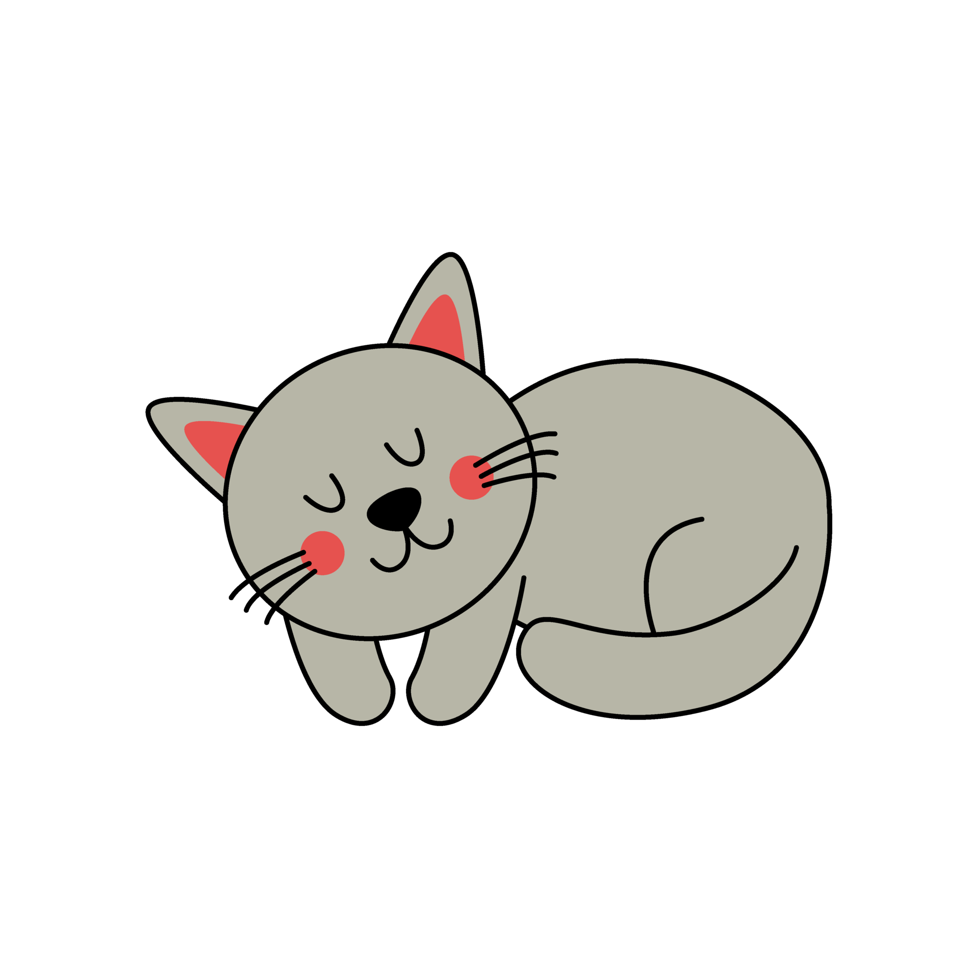 Desenho De Gato Caminhando, HD Png Download , Transparent Png Image -  PNGitem