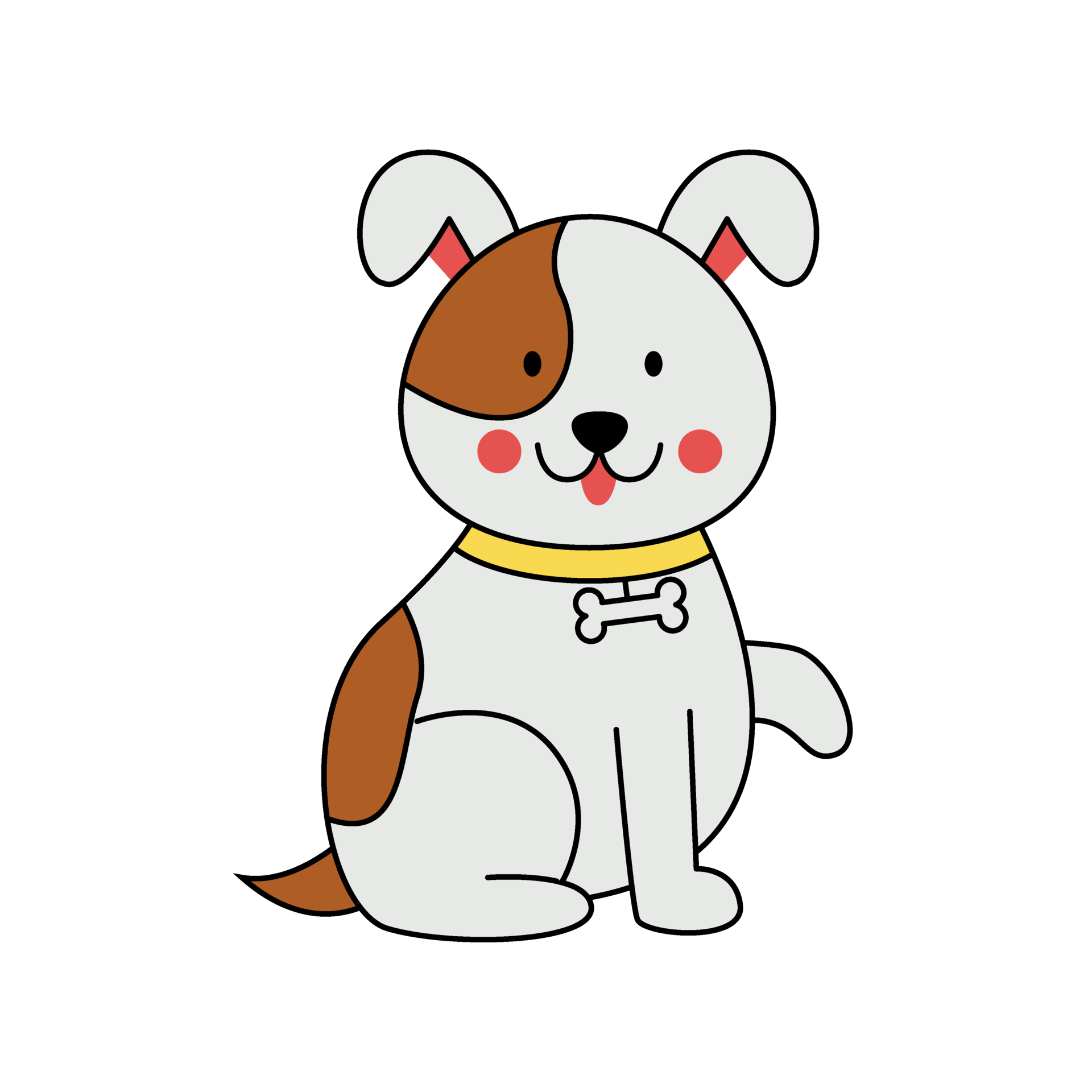 Free Cute cartoon dog giving a paw png file with transparent background.  13713883 PNG with Transparent Background