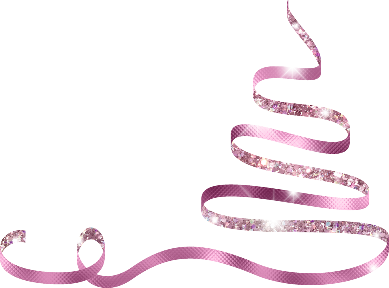 árvore de natal de fita rosa glam 13714031 PNG