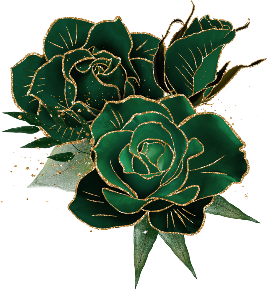 Green Glam Bouquet 13713956 PNG