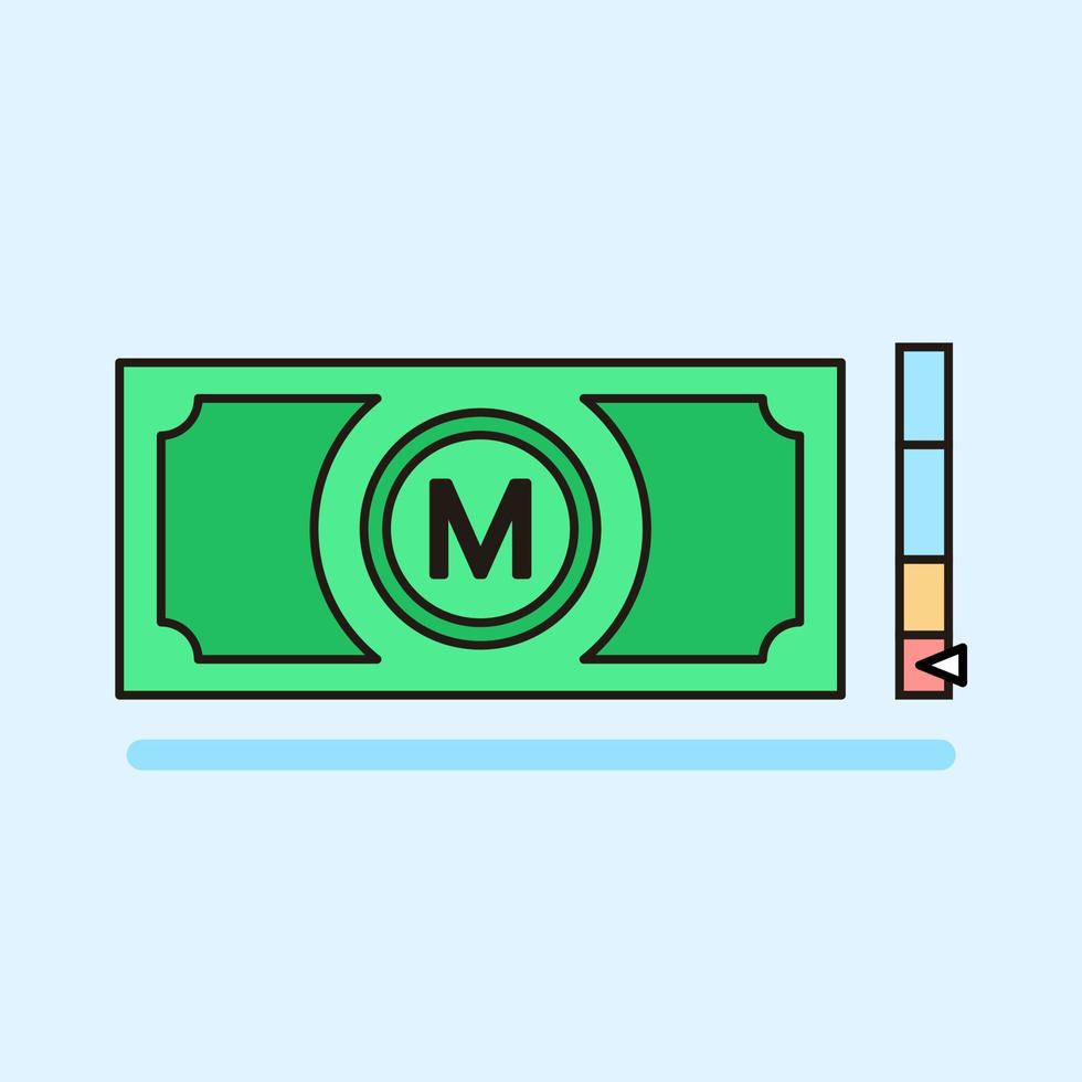 money vector various color and variety illustration