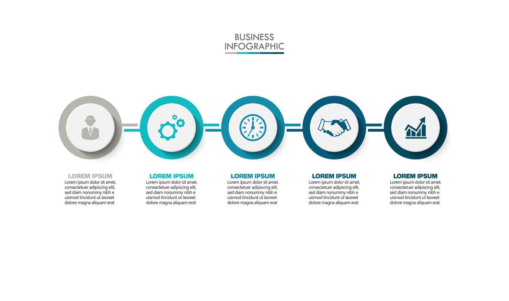 Presentation business infographic template vector