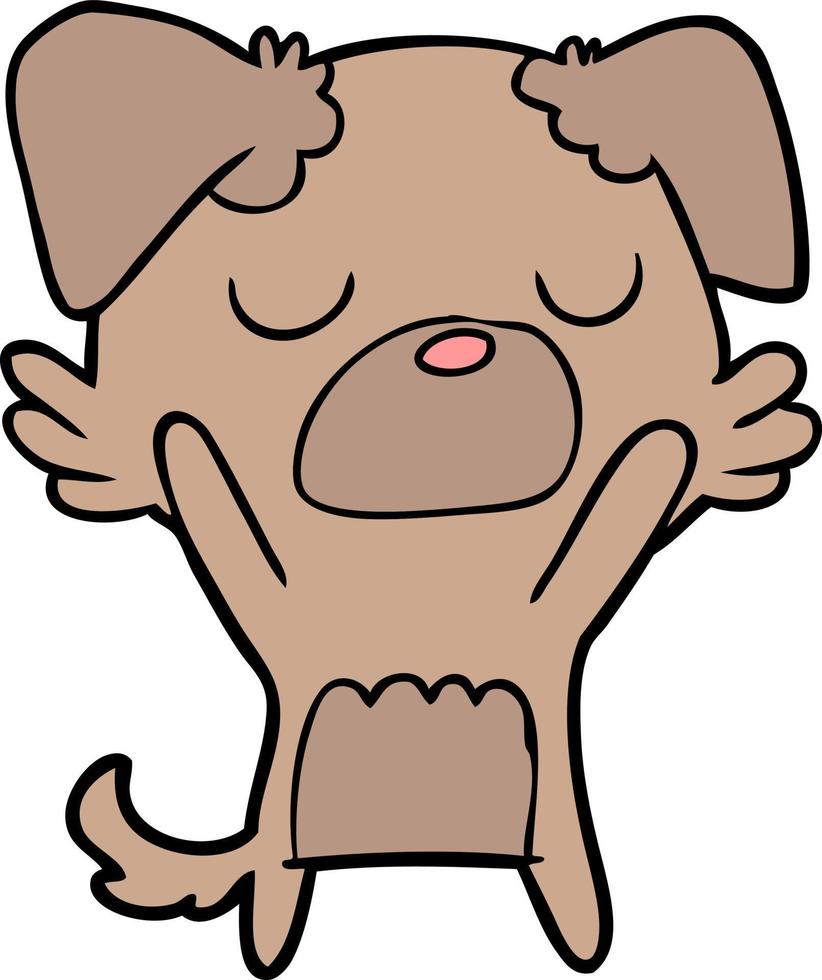 doodle character cartoon dog vector