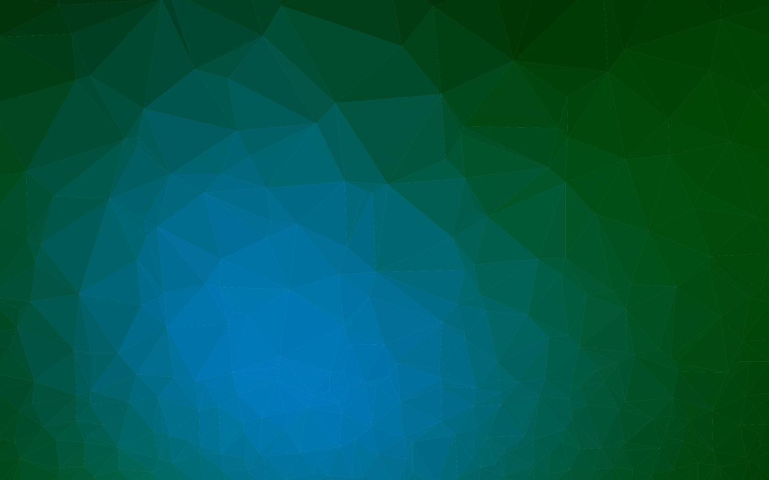 Dark Blue, Green vector triangle mosaic texture.