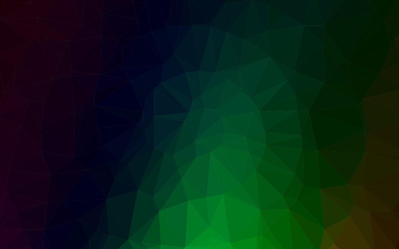 Dark Green vector low poly texture.