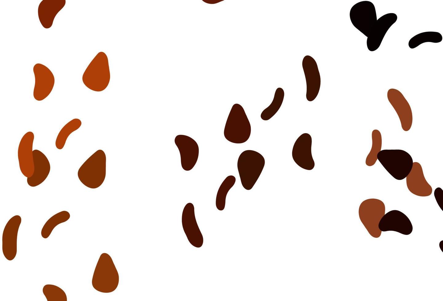 Light Orange vector background with abstract forms.