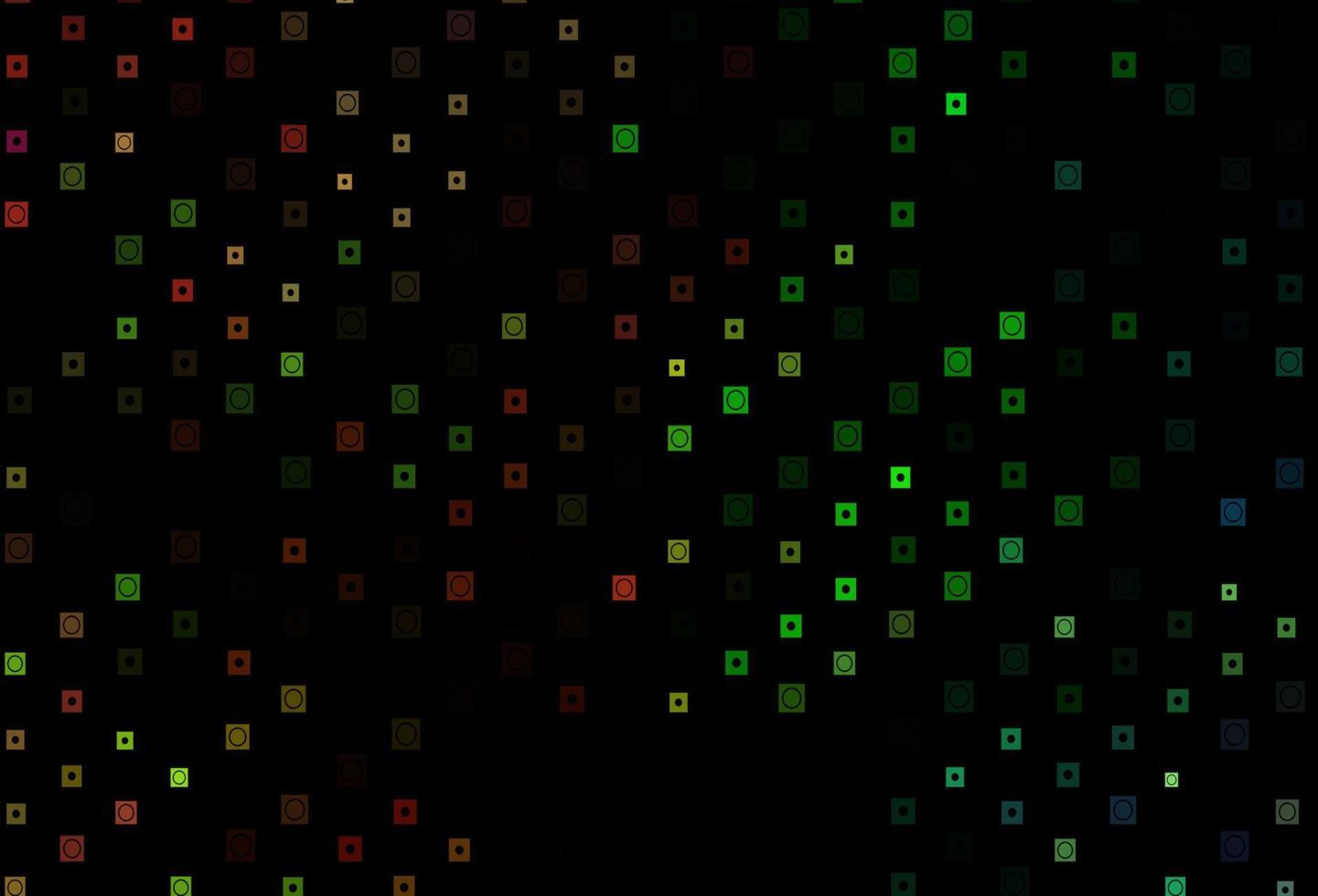 Dark Multicolor, Rainbow vector template with circles, rectangles.
