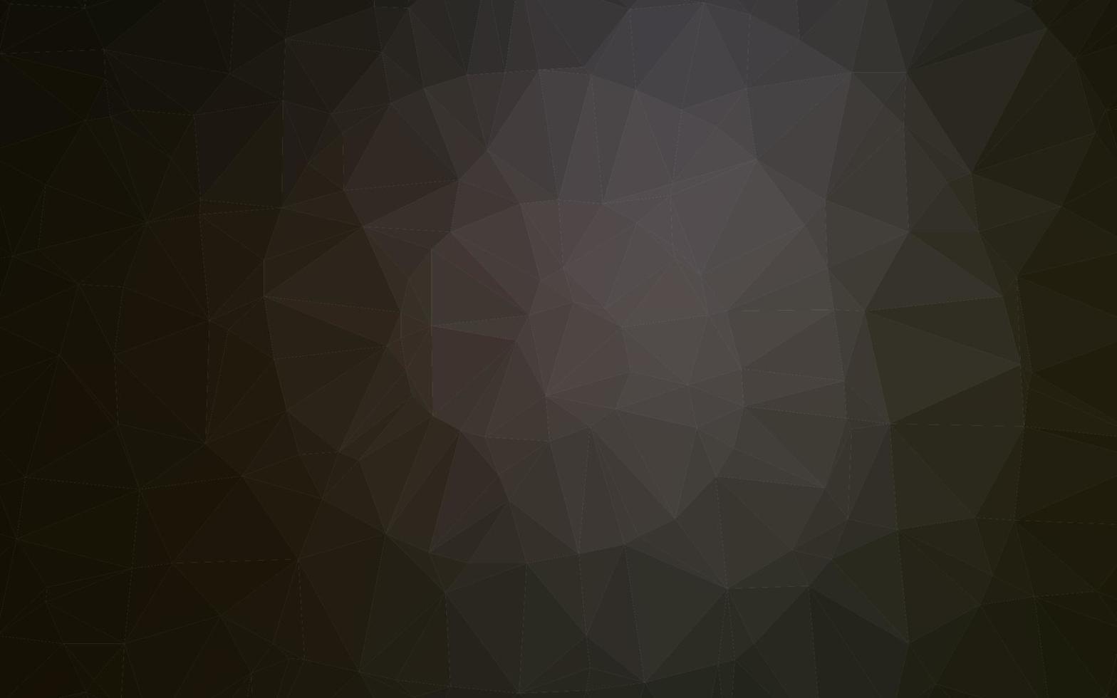 Dark Black vector shining triangular template.