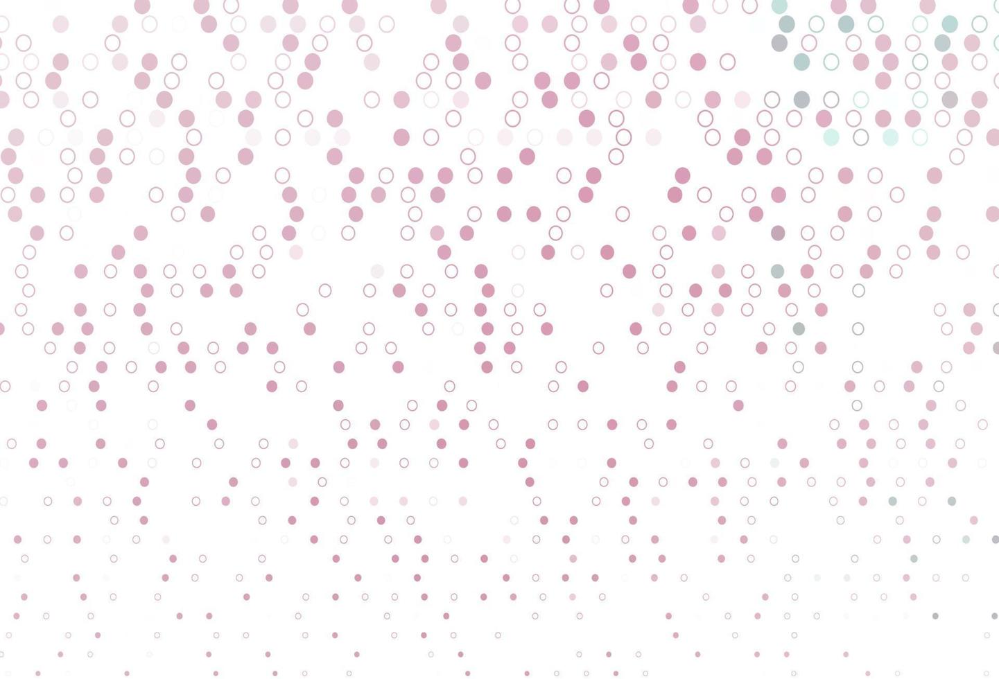 telón de fondo de vector rosa claro con puntos.