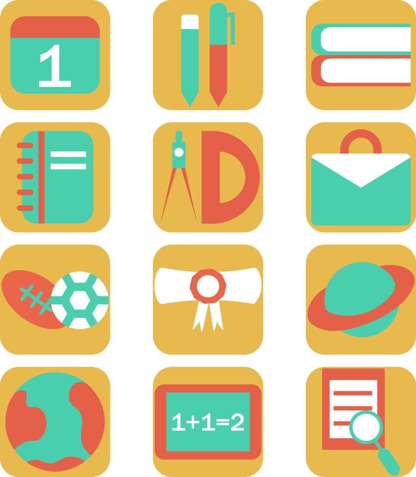 College Education, illustration, vector, on a white background. vector