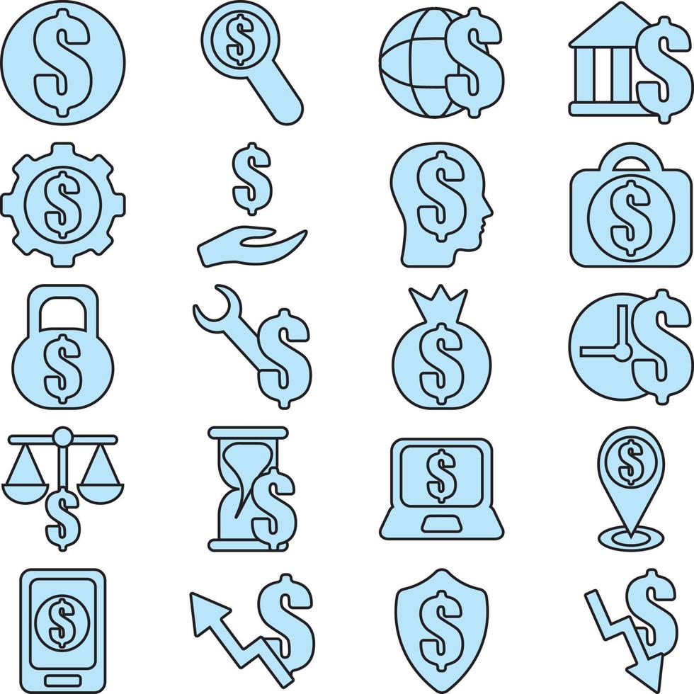 Money business, illustration, vector, on a white background. vector