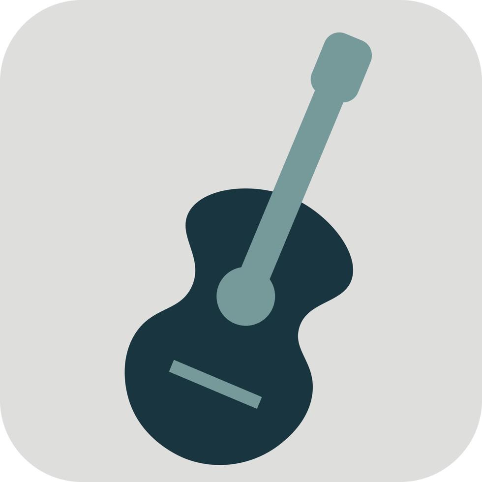 Blue guitar, illustration, on a white background. vector