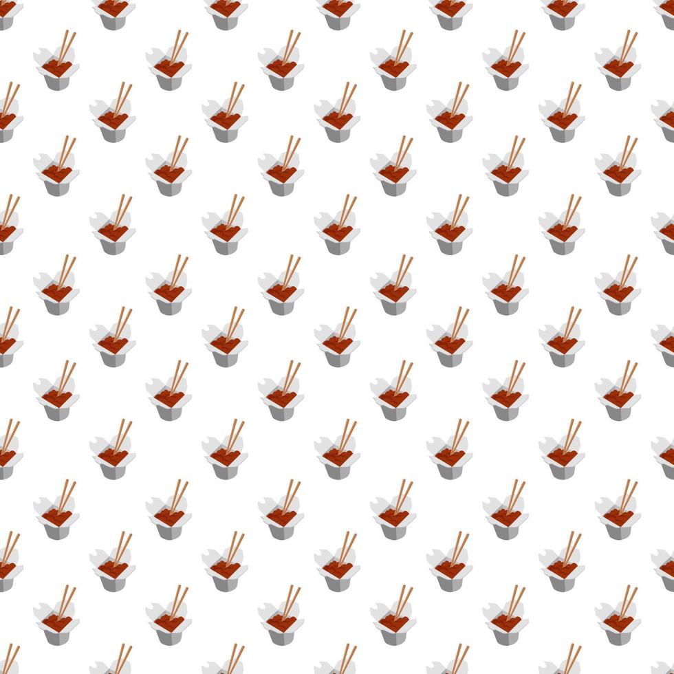 Chinese food pattern, illustration, vector on white background