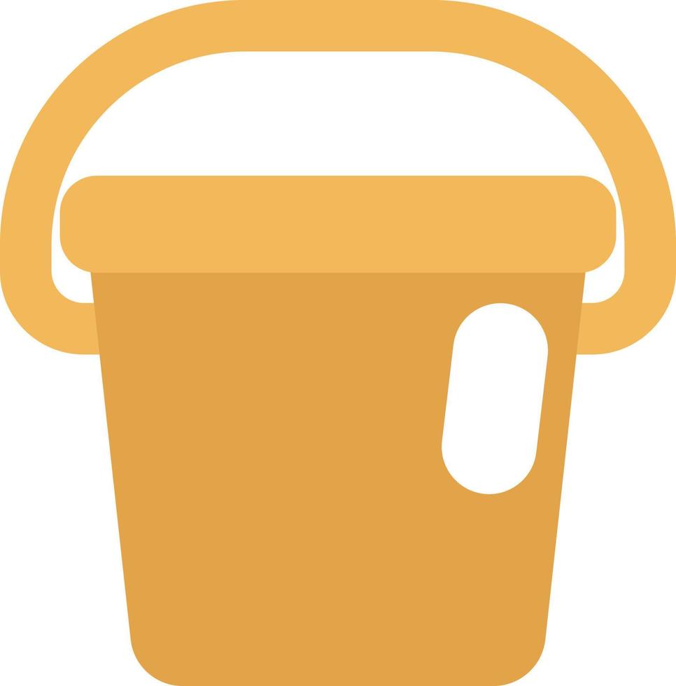 Kindergarten bucket, illustration, vector on a white background.