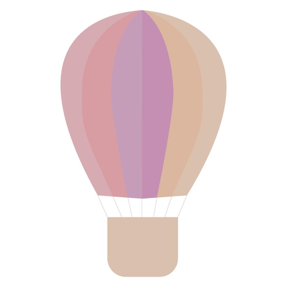 Bright colorful travel balloon. Vector illustration.