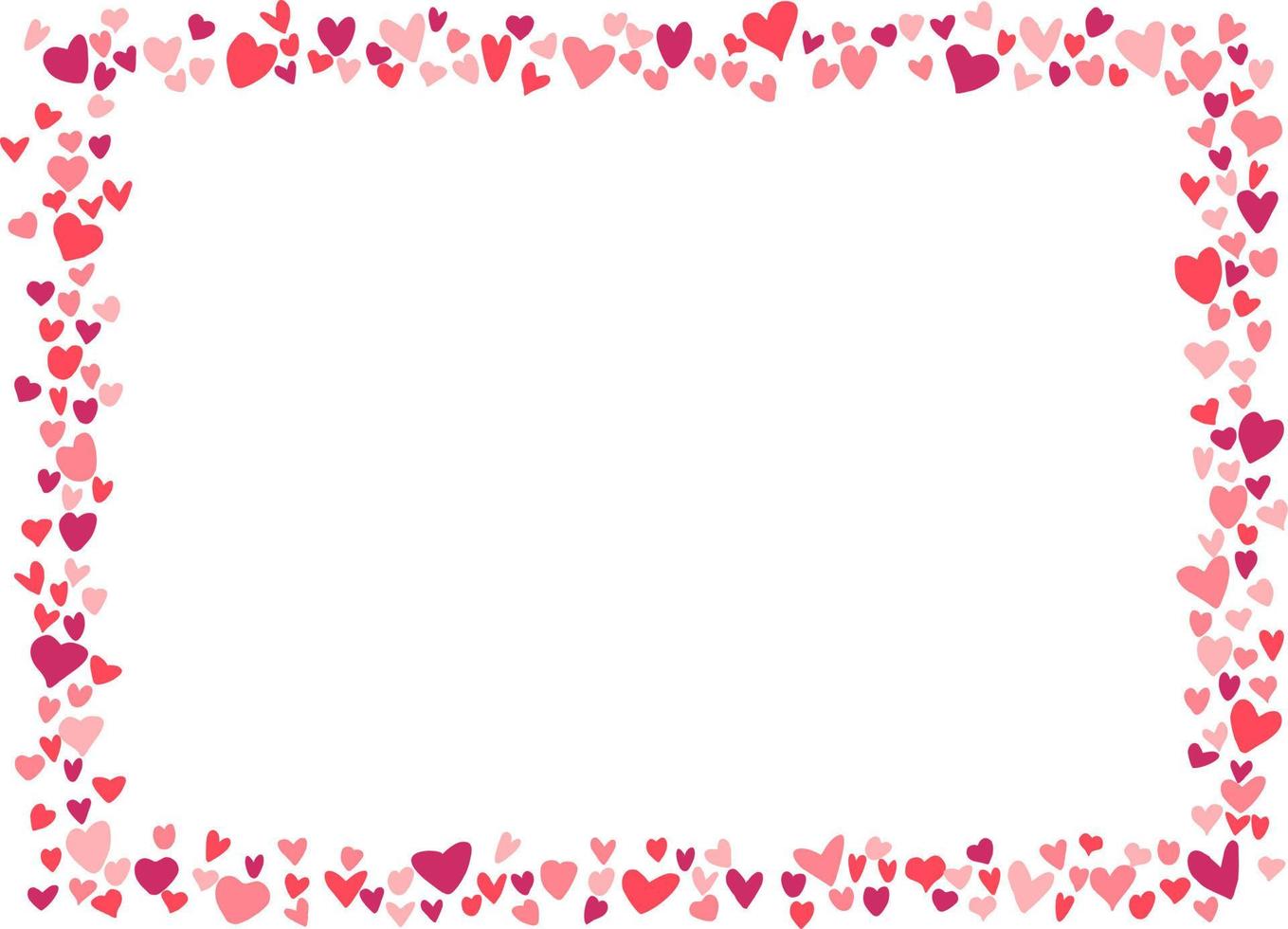 Heart frame for Valentines day. Abstract love background for your Valentines Day greeting card design vector