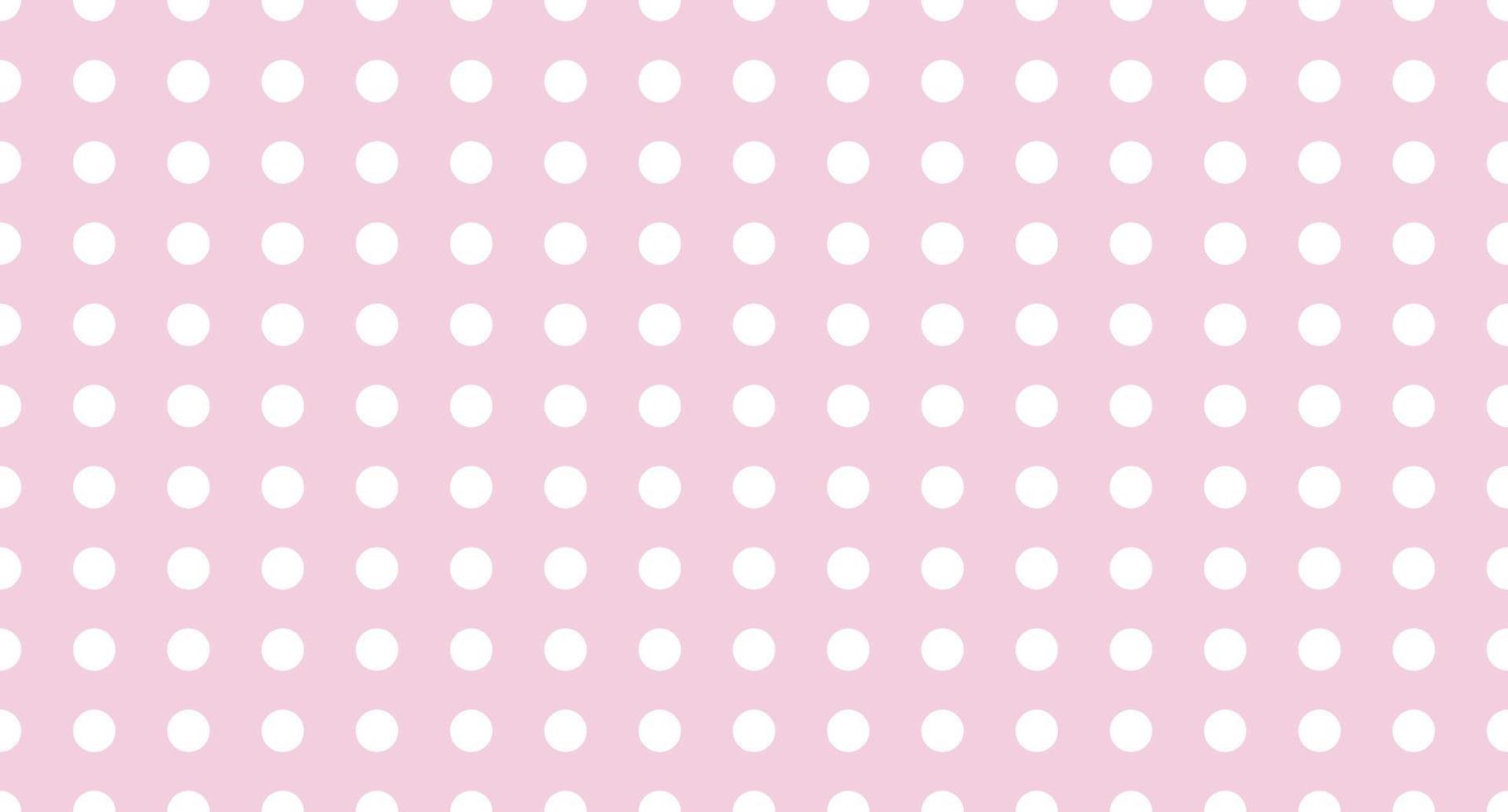 Seamless polka dot pattern. Vector repeating texture. Polka dot with color pastel background. Pink polka dot pattern. Pink polka wrapping texture. Vector illustration