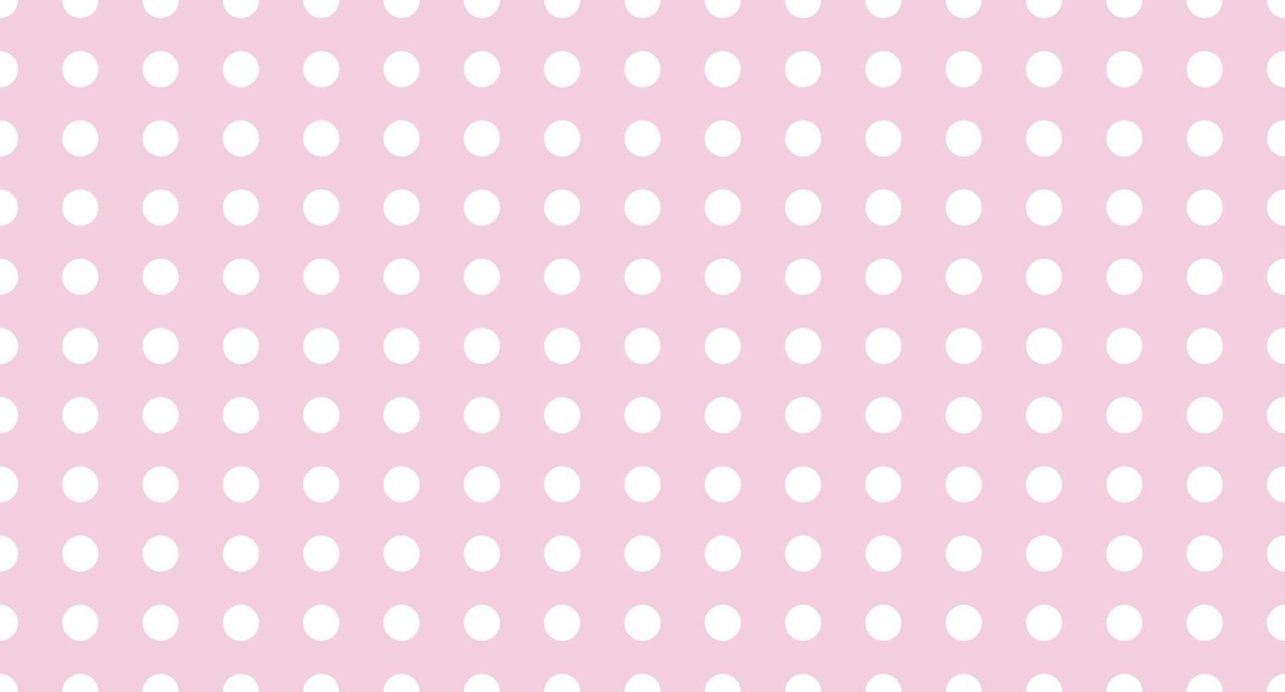 Seamless polka dot pattern. Vector repeating texture. Polka dot with color pastel background. Pink polka dot pattern. Pink polka wrapping texture. Vector illustration