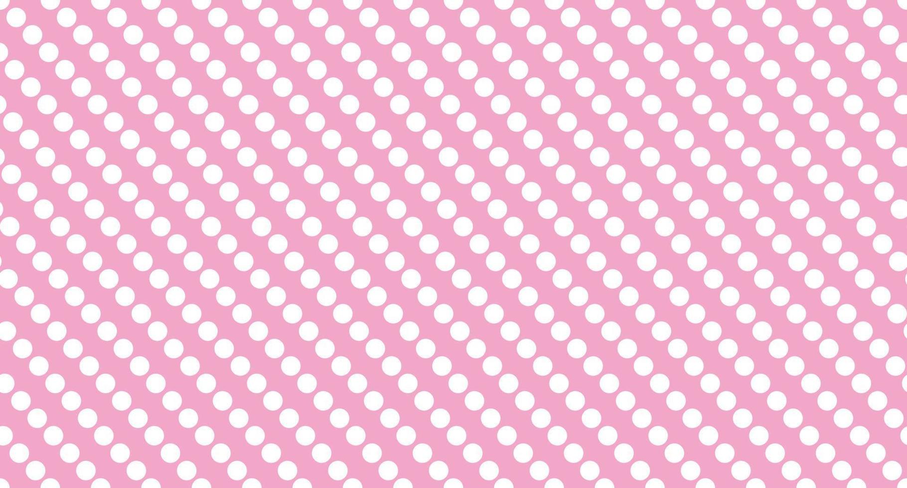 Seamless polka dot pattern. Vector repeating texture. Polka dot with color pastel background. Pink polka dot pattern. Pink polka wrapping texture. Vector illustration