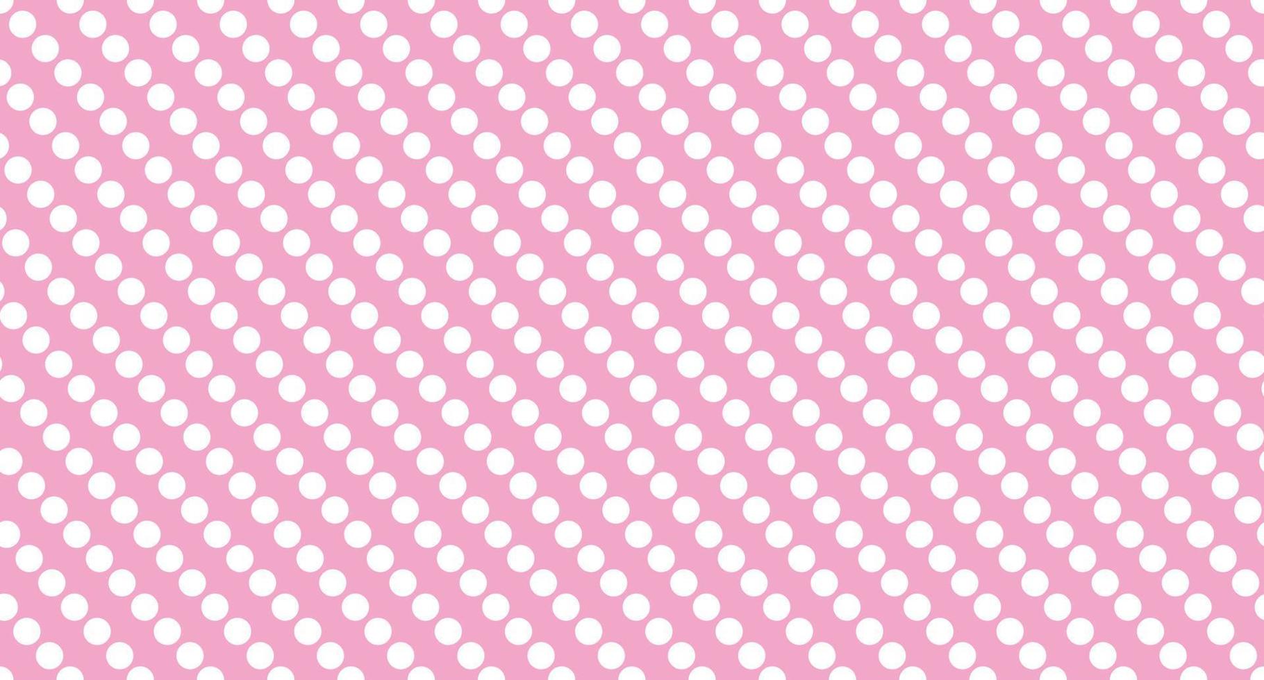 Seamless polka dot pattern. Vector repeating texture. Polka dot with color pastel background. Pink polka dot pattern. Pink polka wrapping texture. Vector illustration