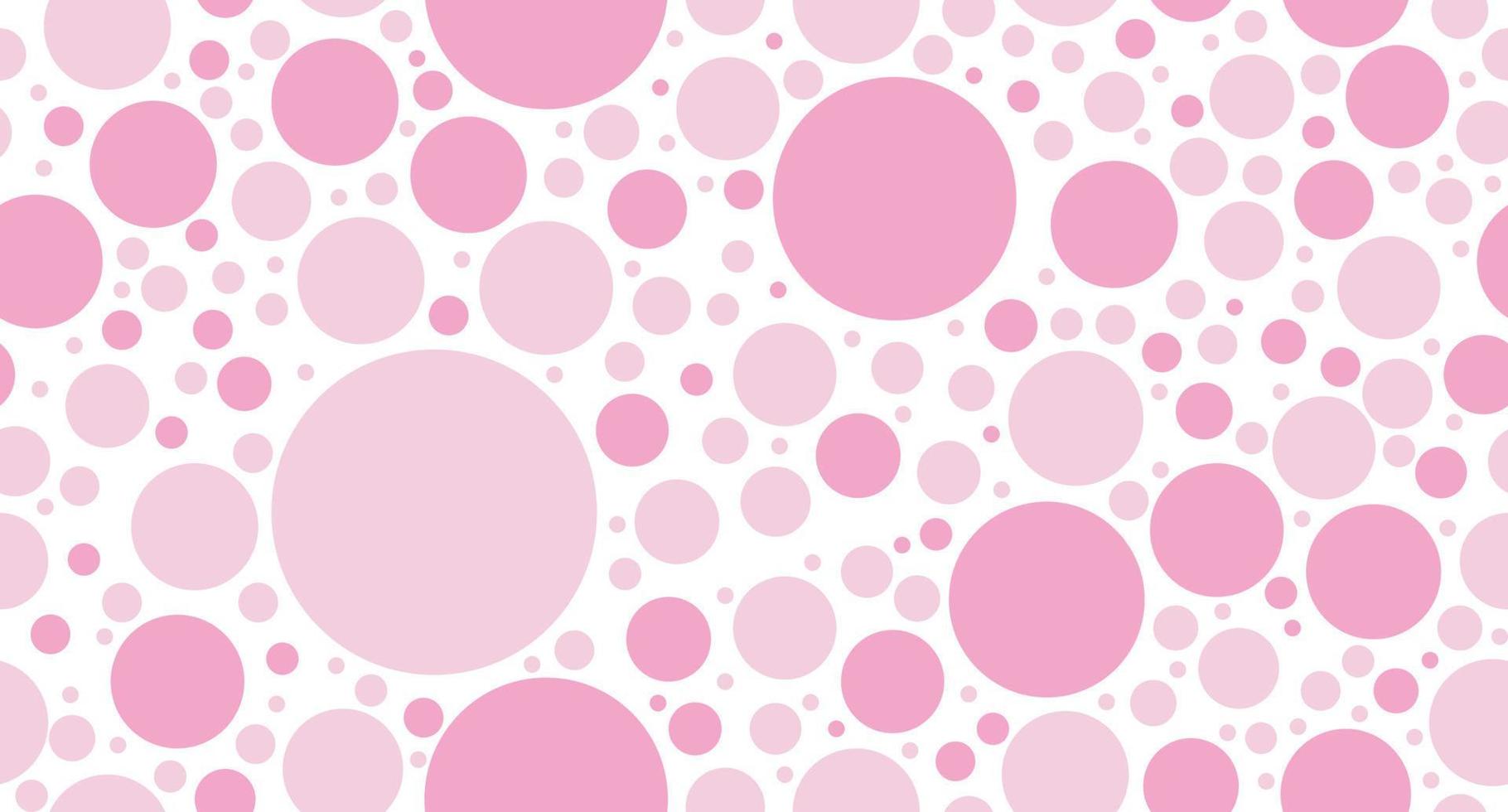 patrón de lunares sin fisuras. textura repetitiva vectorial. lunares con fondo de color pastel. patrón de lunares rosas. textura de envoltura de polka rosa. ilustración vectorial vector