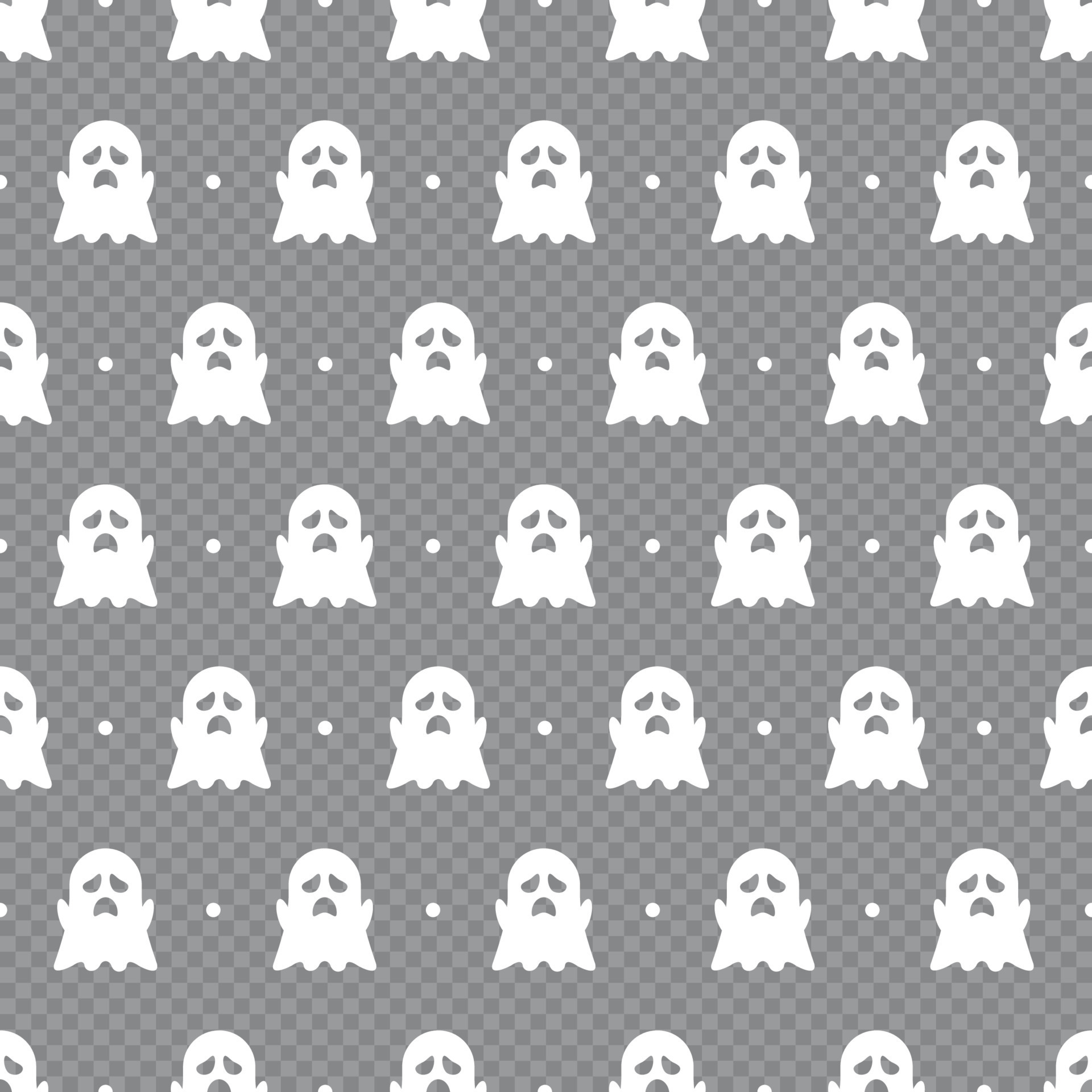 Ghost seamless pattern. Cute style background. Ghost cartoon character ...