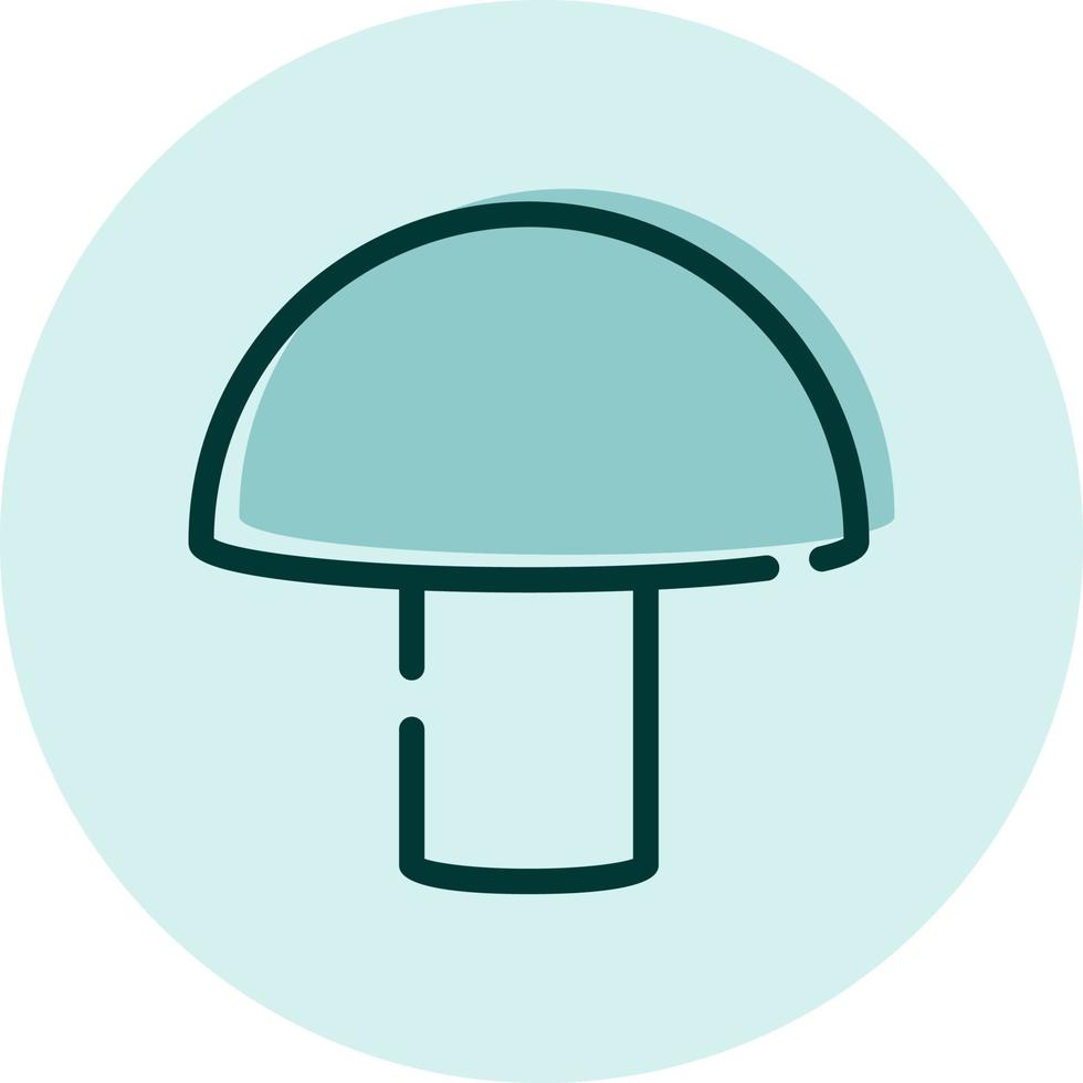 Fresh mushroom, illustration, vector on a white background.