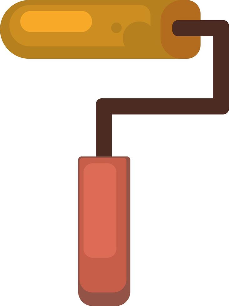 Roller for painting, illustration, vector on white background