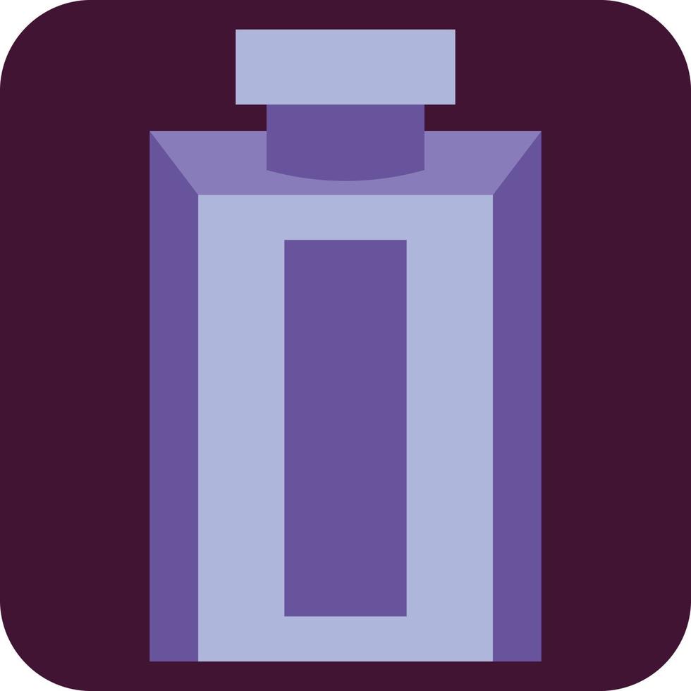 Purple man perfume, illustration, vector, on a white background. vector